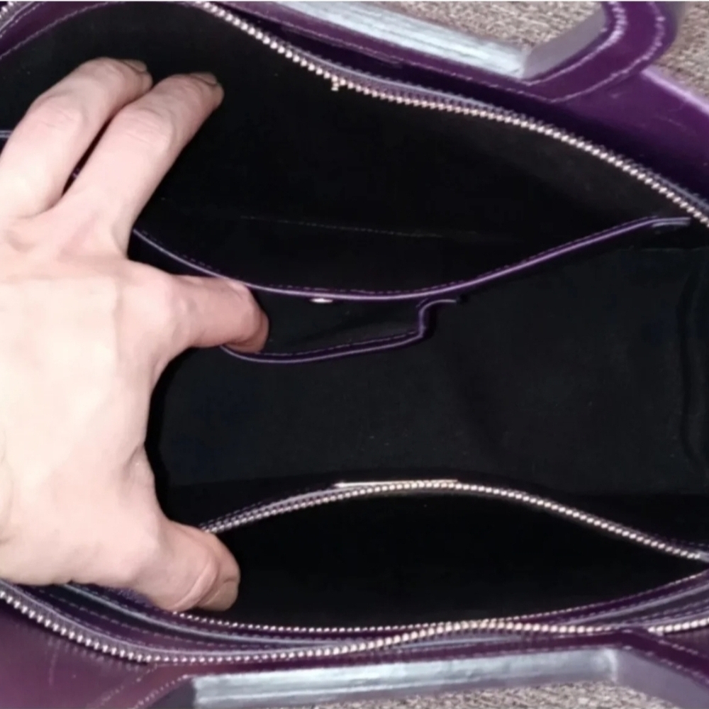 💟RARE 2014 Ralph Lauren💟 - Eggplant Purple Tote - Picture 15 of 16